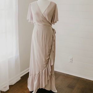 Baltic born lilac wrap dress